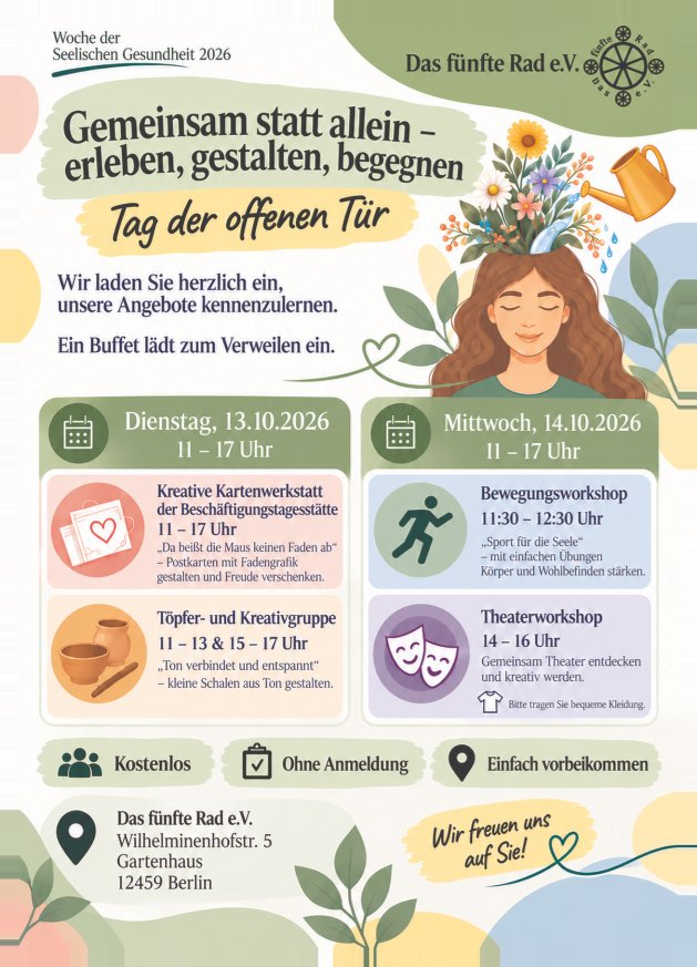Woche der seelischen Gesundheit vom 10.-20. Oktober 2026 Bild 1